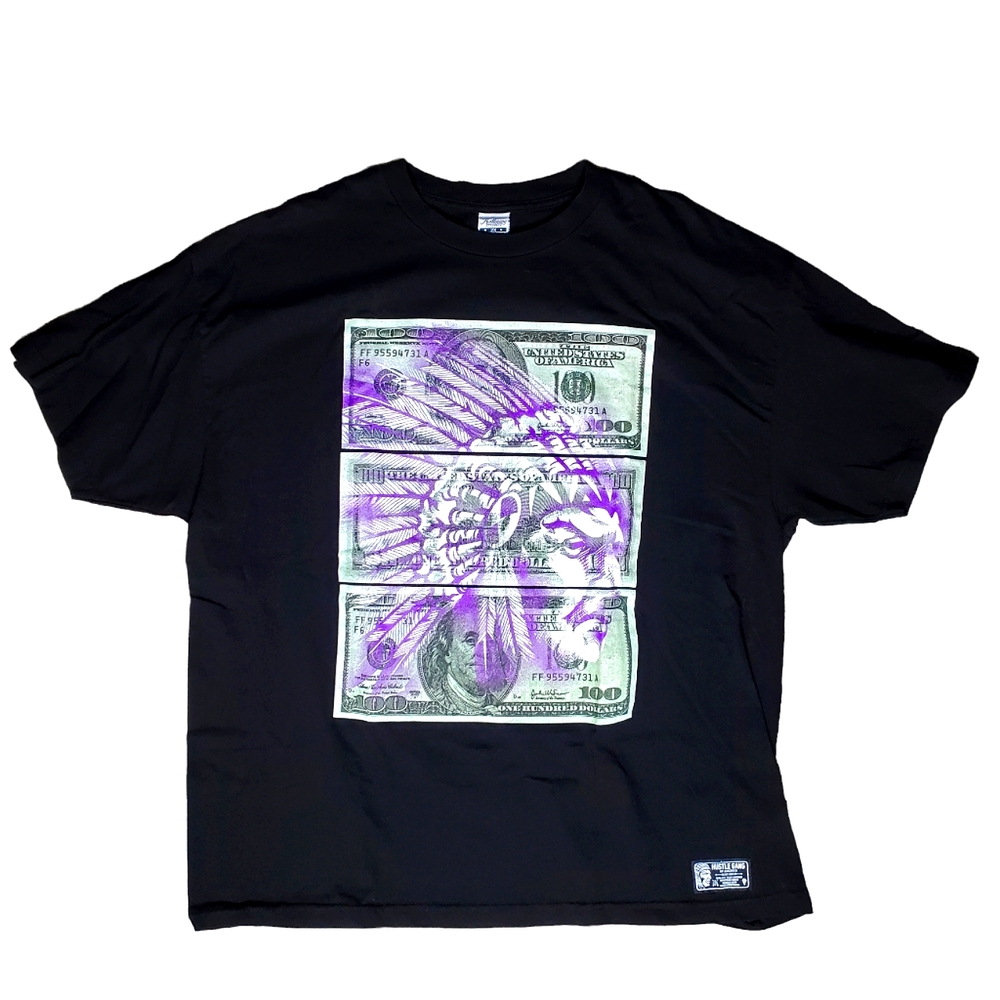 34) HUSTLE GANG Benjamins $100 Sz. 2XL